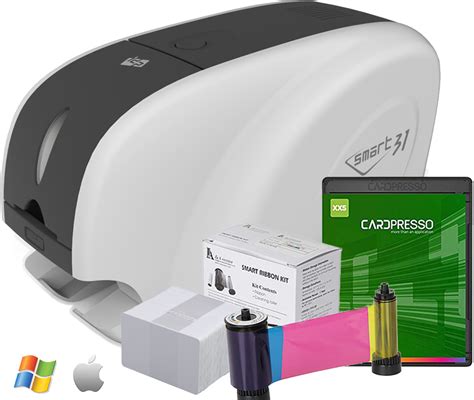 smart card printer supplies|smart card printer software.